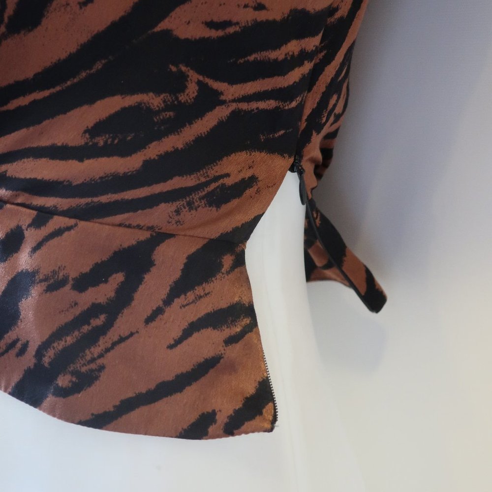 Ronny Kobo Collection Brown and Black Blouse - Picture 7 of 16